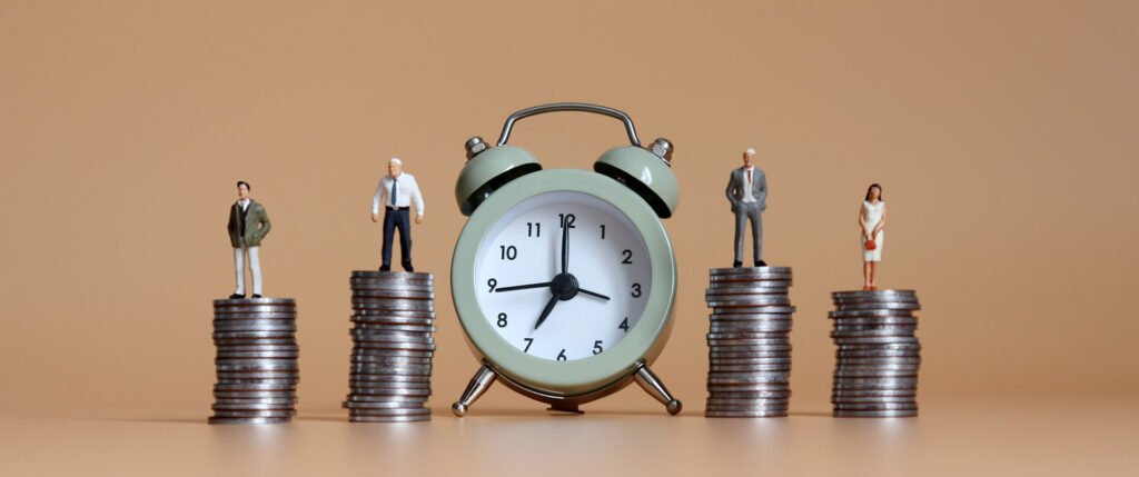 Gráfico comparativo: Tempo vs. Juros Compostos